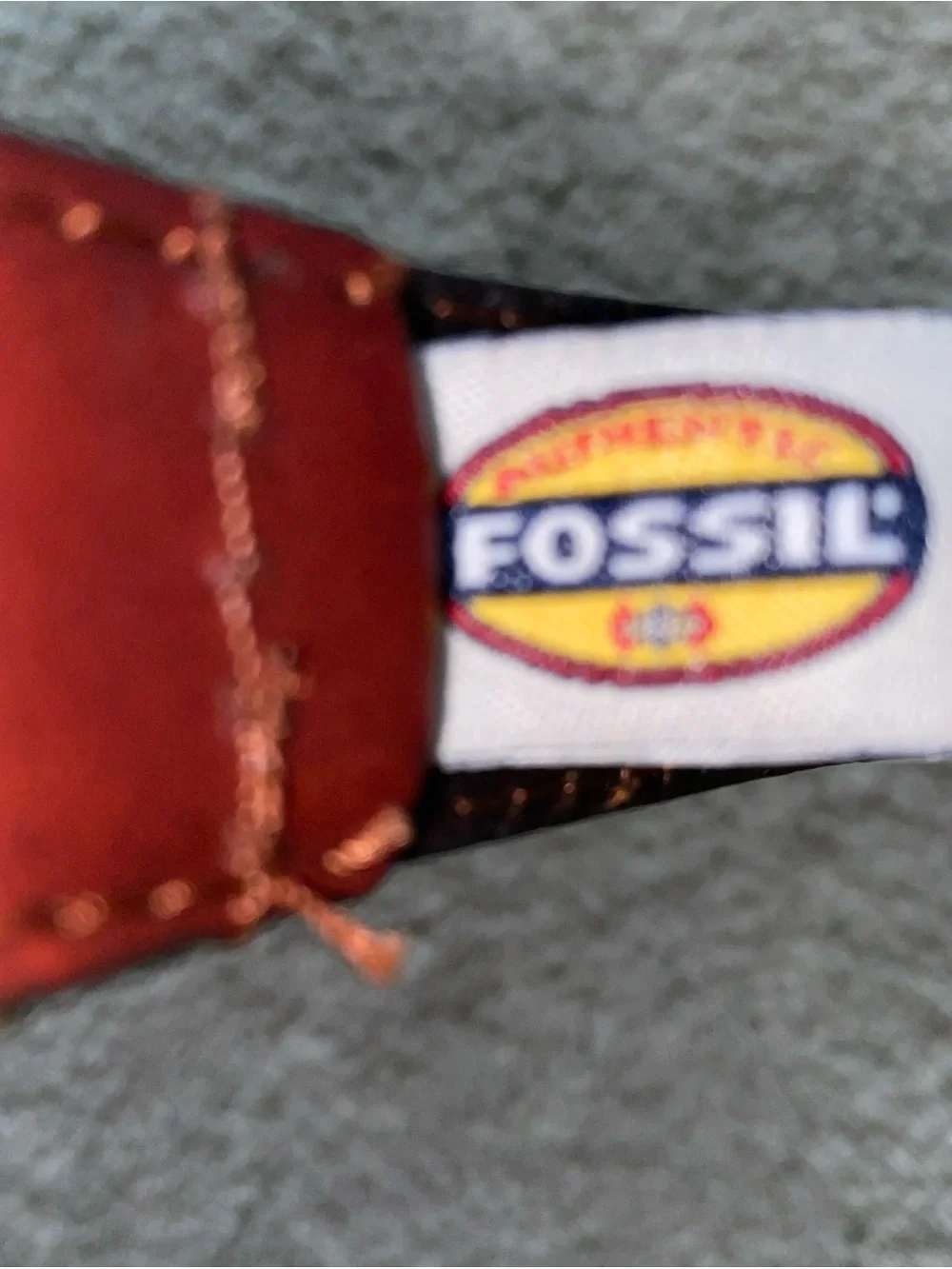 Fossil Vintage Cowhide Brown‎ Leather Belt Size 36 Men’s